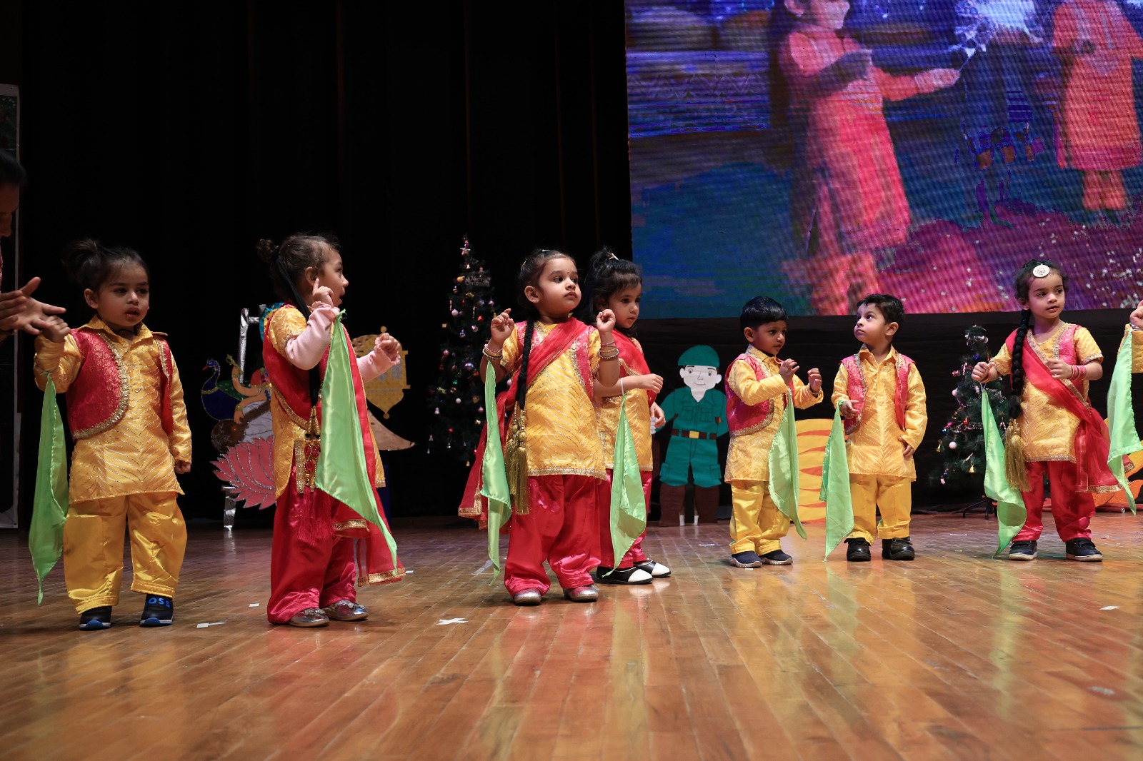 Outdoor play area with children